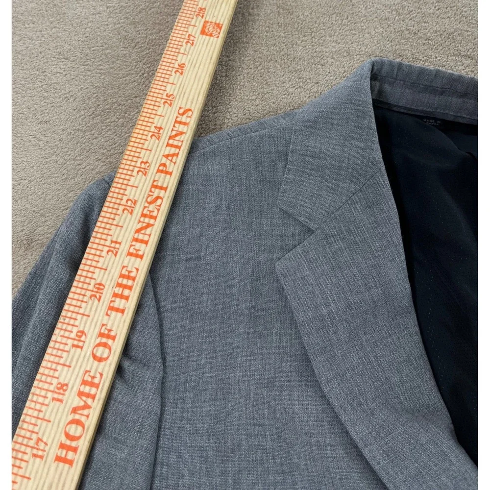 J Crew Ludlow Slim Traveler Tollegno 1900 Blazer Mens‎ 38S Gray Italy Voyager